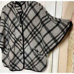 NWT Talbots Cape Coat Poncho Wool Blend Petite XL Old Money Equestrian MSRP$199